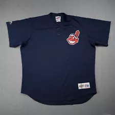 Cleveland Indians Jersey Mens XL Majestic Vintage Chief Wahoo Batting Practice