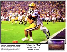 LSU FOOTBALL GEAUX FOR TWO BEAT ALABAMA OVERTIME DANIELS TO TAYLOR PRINT