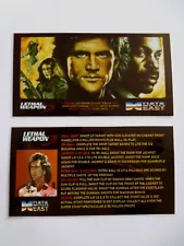 * * 'LETHAL WEAPON 3' Data East 1992 Custom Instruction/Apron Cards (New) * *