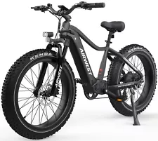 Peak 1000W 48V Electric Bicycle 15AH Mountain Ebike 26" Fat Tire 25MPH for Adult