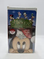 Disney Mickey's Twice Upon A Christmas VHS 2004 NEW SEALED Late Release