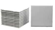 12 Pack of Glossy White Ceramic Tiles for Decorating - 4.25 x 4.25 inch Square