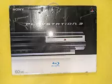 PS3 Clear Black CECHA 60GB Console Box PlayStation 3 Fat [BOX] with controllers