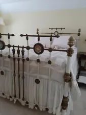 Antique Brass/Iron Queen Bedframe