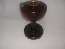 AMBER ALADDIN LINCOLN DRAPE KEROSENE LAMP