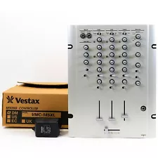 Vestax VMC185XL 3-Channel Mixer for House / Techno with Box and Power Supply