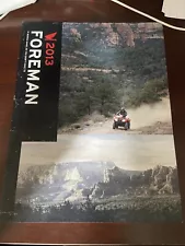 2013 Honda Advertising ATV Four Wheeler Foreman Sales Brochure