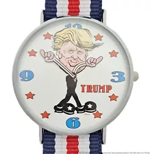 Original Pre-MAGA Donald Trump Presidential Campaign 41mm Running Wrist Watch