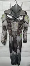 Overwatch Boys Genji Muscle Halloween Costume XL 14-16X Large Disguise mask