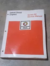 Detroit Diesel Series 92 Service Manuals Detroit Diesel Engines