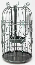 Bath & Body Works 3 Wick Candle Holder XLg Birdcage Bird Cage Rustic New Wire