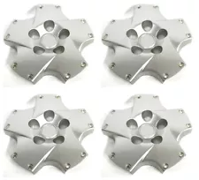 18" Twist Wheel Hub Center Caps Set SILVER NEW for 2002-2007 LEXUS SC430 (For: 2007 Lexus SC430)