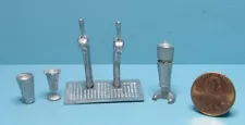 Dollhouse Miniature Unfinished Metal Soda Fountain Ice Cream Shop Accessories