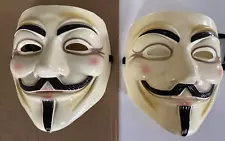 2 V for Vendetta Guy FAWKES Anonymous Mask Halloween Costume WB DC Comics