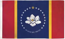 "MISSISSIPPI" flag 2'x3' polyester banner sign magnolia 1894 MS