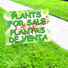 Plants For Sale Plants De Venta Novelty Indoor Outdoor Coroplast Yard Sign