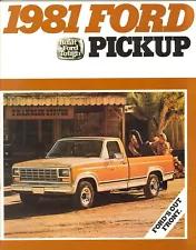 1981 Ford Pickup Truck F-100 F-150 F-250 F-350 Dealer Sales Brochure