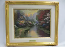 US Artist Thomas Kinkade "A Quiet Evening" Picture Numbered Framed with COA