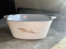 CORNING WARE: Golden Wheat Casserole Dish; No Lid; W-43-B; 22 Oz.