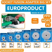 Socket Fusion Heater Adapter Welding Machine HDPE/PE/PPR 1/2-2" 20-63mm CZECHIA