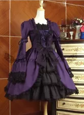 Victorian Lolita Steampunk Dress Cosplay Costume C022