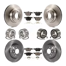 Wheel Bearing Disc Brake Rotor And Pads Front Rear Kit (10Pc) For 2007 BMW 335xi (For: BMW 335xi)