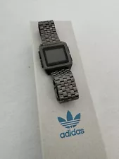 Retro Look Adidas by Nixon Archive Gunmetal Black Men’s Digital Wristwatch w Box