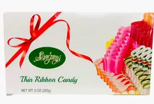 New Listing1 Sevigny's Thin Ribbon Candy 9 Oz Box Of Nostalgia Christmas Candy New!!!
