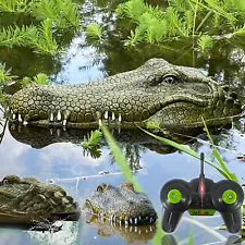 2.4 Ghz Remote Control Alligator Head RC Boats for Adults and Kids - Large Decoy