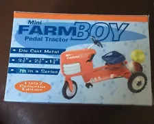 Mini Farm Boy Pedal Tractor 1997 Collector Edition by Xonex Dir Cast Metal