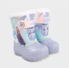 Disney Frozen Toddler Girls Winter Boots Light Up Detail With Batteries Includes