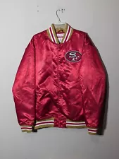 Y2K SAN FRANSISCO 49ers Mitchell & Ness Satin NFL Football Jacket Mens Sz XL