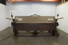 184 Chicago Steel Bending Brake 8' Mechanical Power Apron Leaf Sheet Metal 3Ph