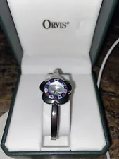 Orvis Vintage Watch Quartz Crown Flower Expanding Watch New Vintage Org Case SS