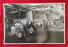 New ListingLarge Vintage Tractor Picture. Ford Tractors On Assembly Line. 12x18, B/W, NOS