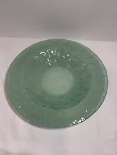 GLEN LUKENS mid century Centerpiece Handmade sand art glass bowl Signed 1940’s