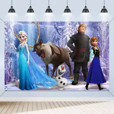 Frozen Birthday Backdrop for Girls Birthday Party Decoration