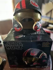 Star Wars C1441 The Black Series Poe Dameron Electronic X-Wing Helmet, Open Box