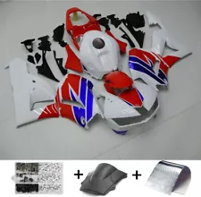 ABS Injection Mold Bodywork Fairing Kit For Honda CBR600RR 2013-20 White Blue F1