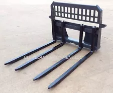 NEW BLOCK FORKS FRAME ATTACHMENT Skid-Steer Track Loader Cinder Caterpillar Cat