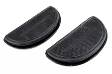 Gloss Black Passenger Half Moon Footboard Set fits Harley Davidson (For: 1986 Harley-Davidson)