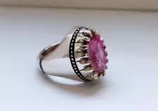 Beautiful 925 Sterling Silver Ring with Stunning Lab Created For Sale