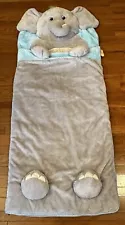 Kids Elephant Sleeping Bag Soft Plush Slumber Hug Fun Animal 66” x 28” Grey NICE