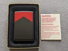 VINTAGE 1996 MARLBORO CIGARETTES RED ROOF BLACK MATTE ZIPPO LIGHTER MIB RARE