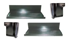 1955-1959 Chevy & GMC Pickup Outer Rocker Panel With Step Plate & Cab Corner Set (For: 1956 GMC)