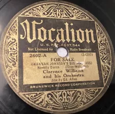 Clarence Williams, For Sale (Hanna Johnson's Big Jack Ass) 78 RPM VOCALION 2602