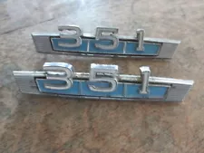 PAIR OF ORIGINAL 351 EMBLEMS FOR 1969 FORD MERCURY