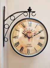 New ListingVintage Dual Sided Antique Style Victorian Wall Clock for Home and Office Decor