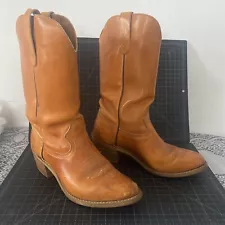 Leather Cowboy Boots Tan 45185 - Details Of Size/Brand Unknown All Sales final !