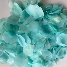 2000pcs Tiffany Blue Silk Flower Rose Artificial Petals Wedding Decorations